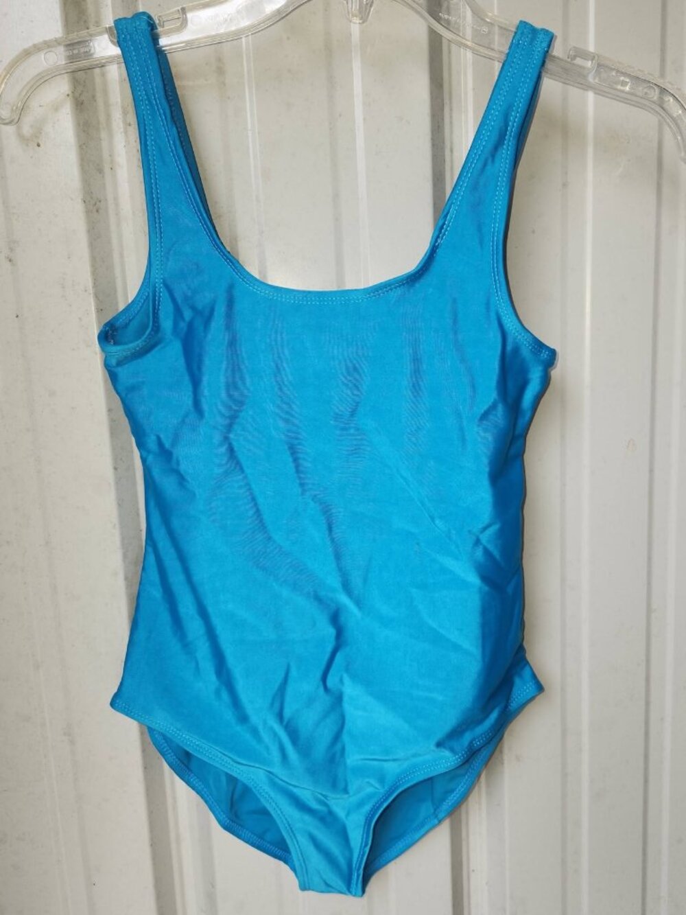 New XL Juniors Blue 1pc Bathing Suit Girls Kids Swimwear Beach Pool Swimming